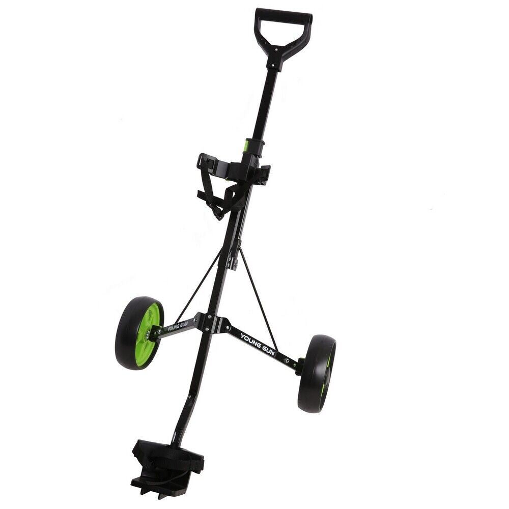 Young Gun Kids Adjustable Golf Trolley for Junior Golfers 3-14 Years