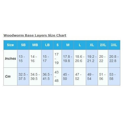 2 x Woodworm Base Tech WARMING Winter Base Layers