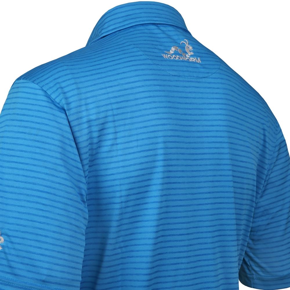 3 PACK Woodworm Golf Polo Shirts, Bold Stripe