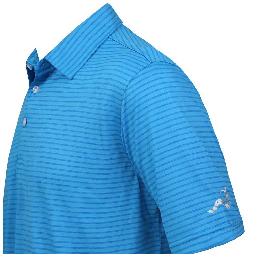 3 PACK Woodworm Golf Polo Shirts, Bold Stripe