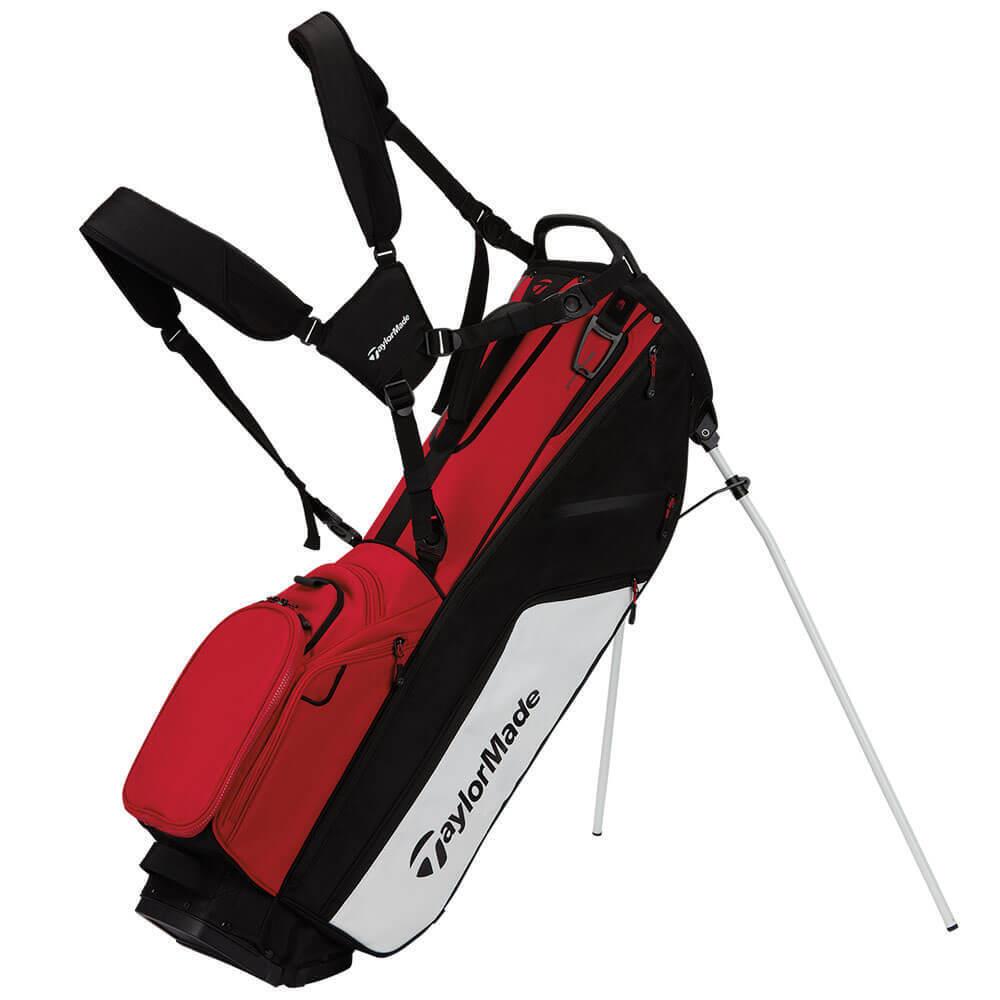 TaylorMade Golf Flextech Crossover 14 Way Stand Bag, Red/Black