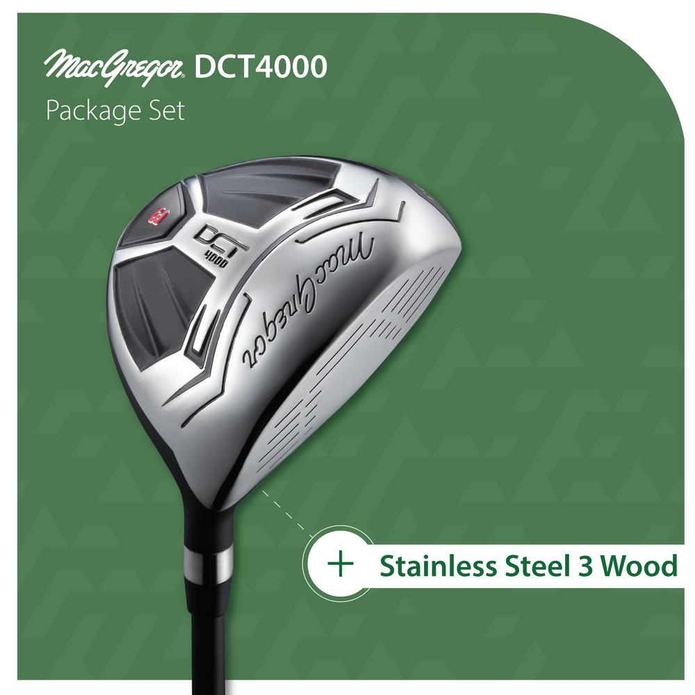 MacGregor Golf DCT4000 Golf Clubs Set with Bag, Mens Left Hand (6 Clubs / 9 Pieces)