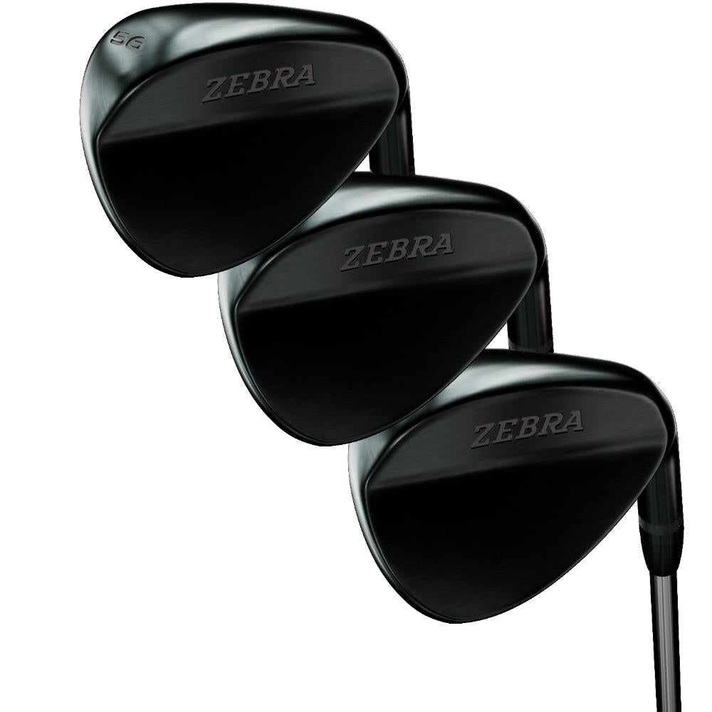 Zebra Golf NTG Satin Black Wedge Set, Mens Right Hand