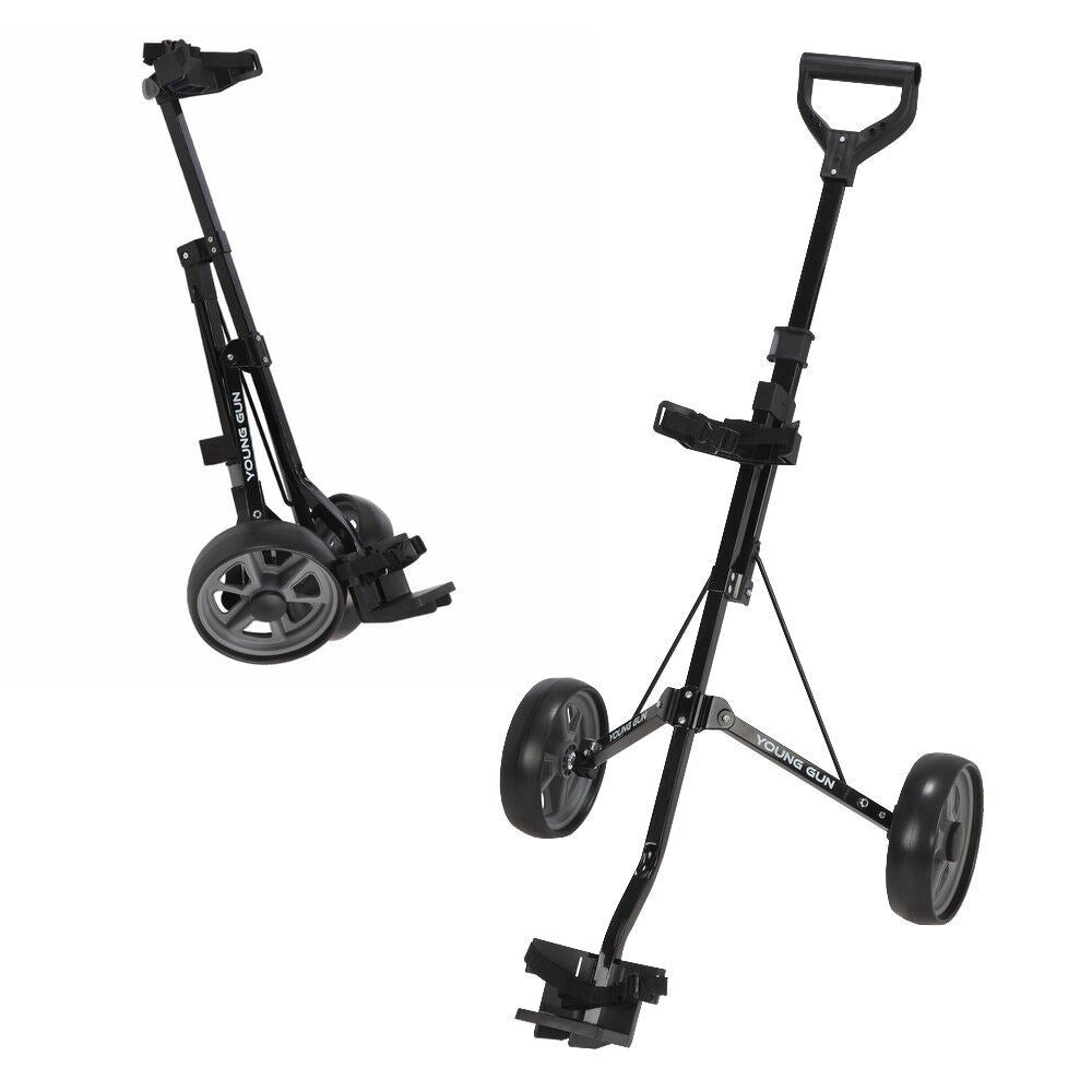 Young Gun Kids Adjustable Golf Trolley for Junior Golfers 3-14 Years