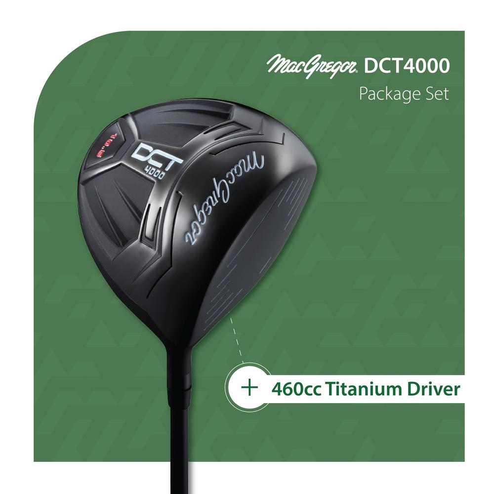 MacGregor Golf DCT4000 Golf Clubs Set with Bag, Mens Left Hand (6 Clubs / 9 Pieces)