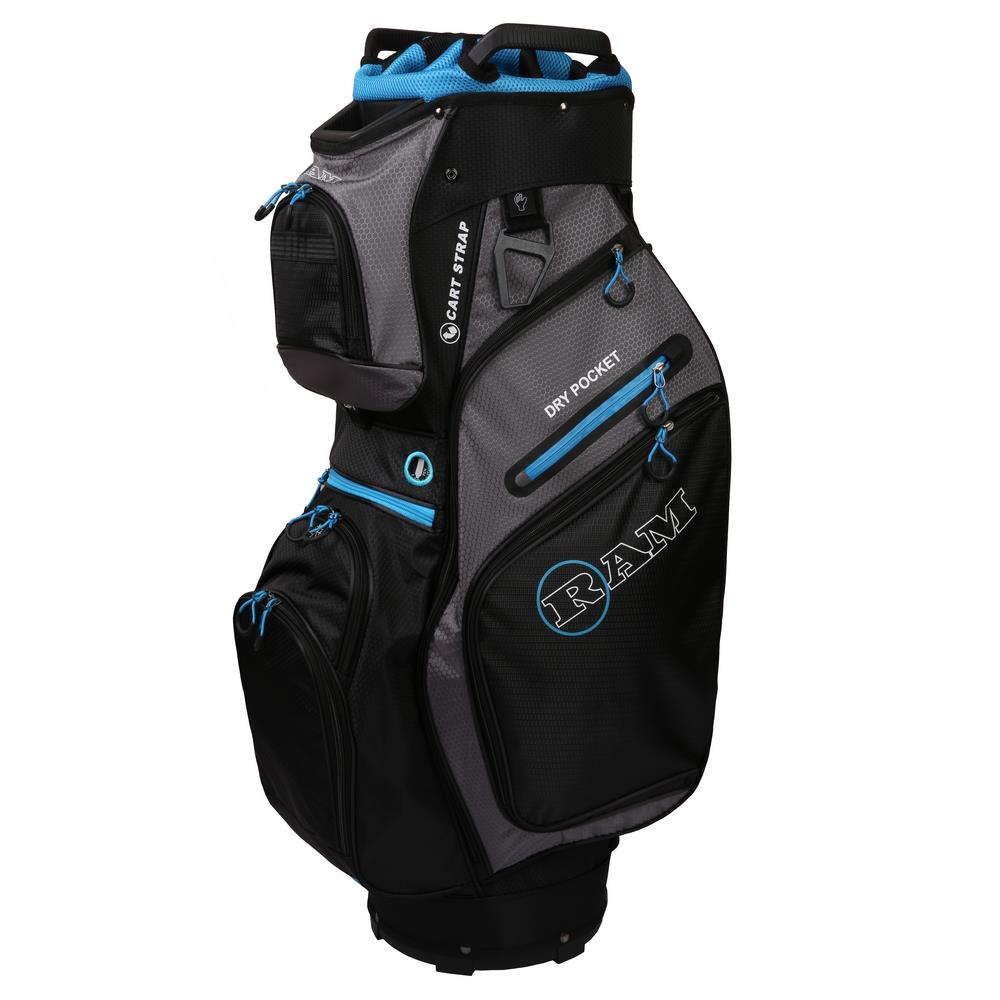 Ram Golf FX Deluxe Golf Trolley Bag with 14 Way Full Length Dividers