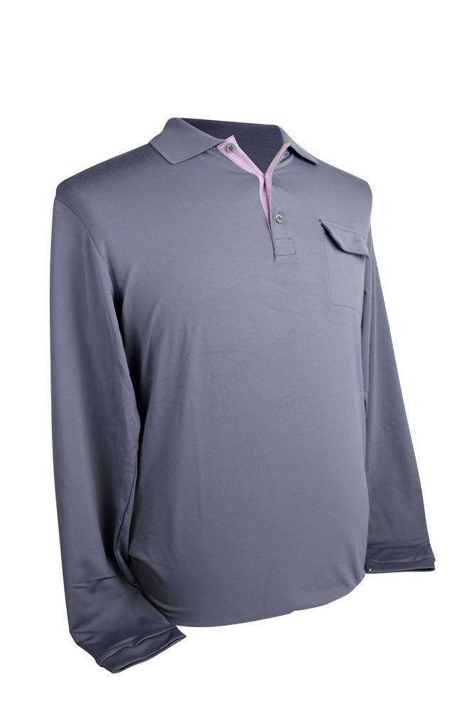 Adidas Mens AdiPure Box Pleat Long Sleeve Polo