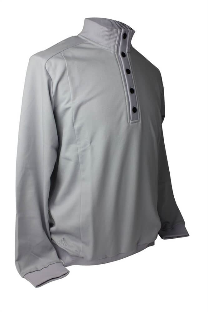 Adidas Mens Button Mock Pullover