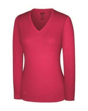 Adidas Womens Fashion Performance V Neck Sweater