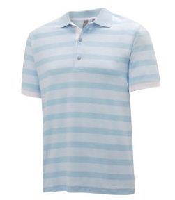 Ashworth Melange Shadow Stripe Jersey Polo