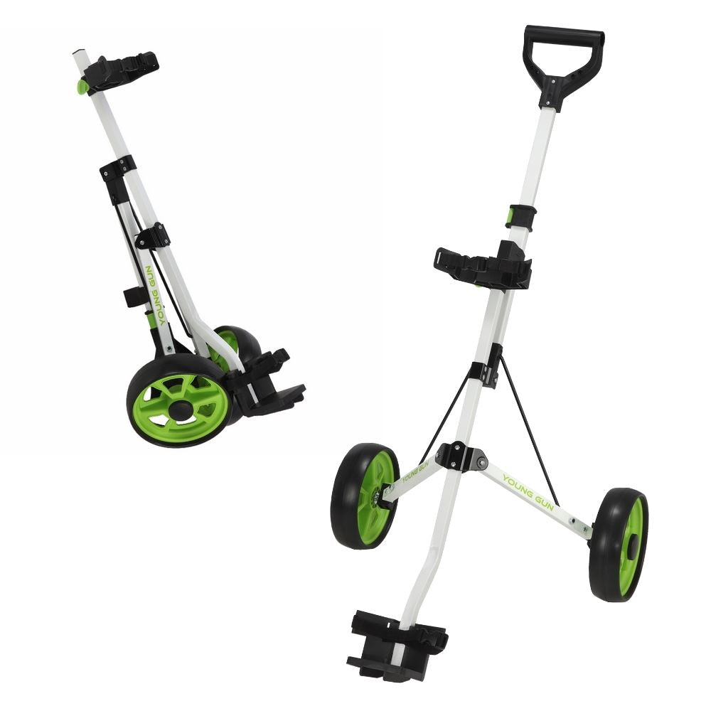 Young Gun Kids Adjustable Golf Trolley for Junior Golfers 3-14 Years