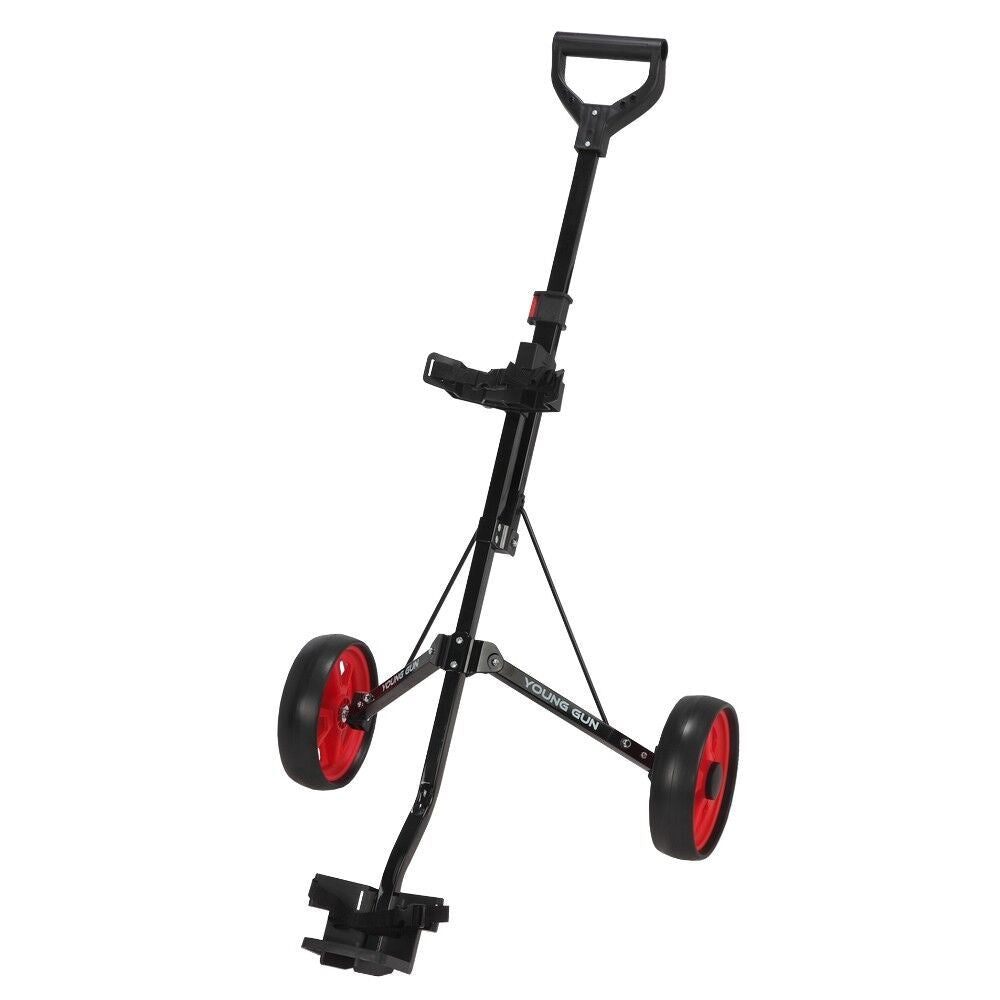 Young Gun Kids Adjustable Golf Trolley for Junior Golfers 3-14 Years