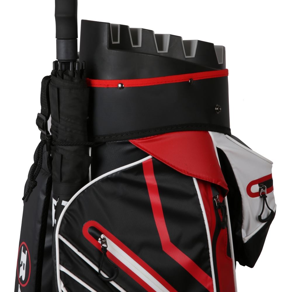 Ram Golf Premium Waterproof Trolley Bag with 14 Way Molded Organizer Divider Top