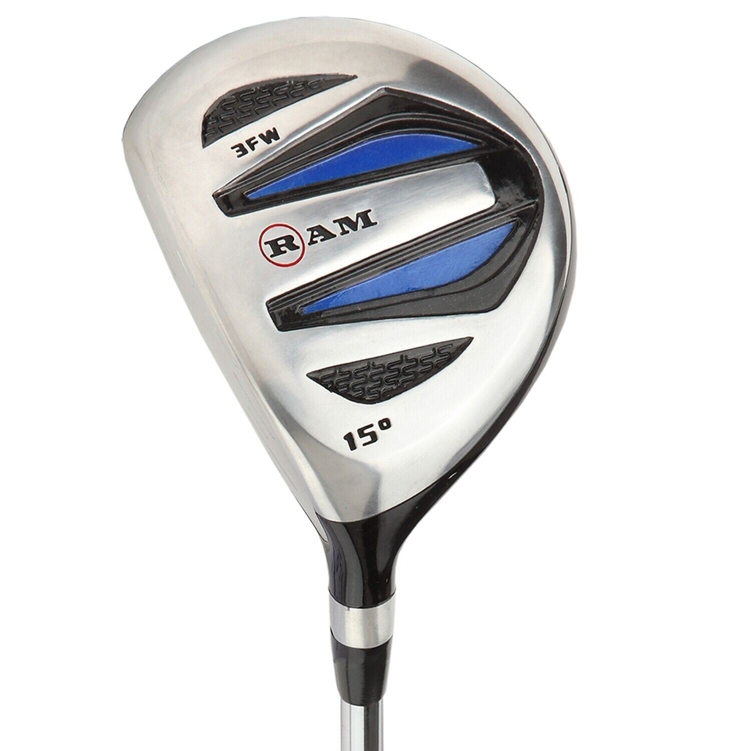 Ram Golf EZ3 Mens Steel Wood Set Lefty Driver 3 & 5 Wood -Headcovers Included