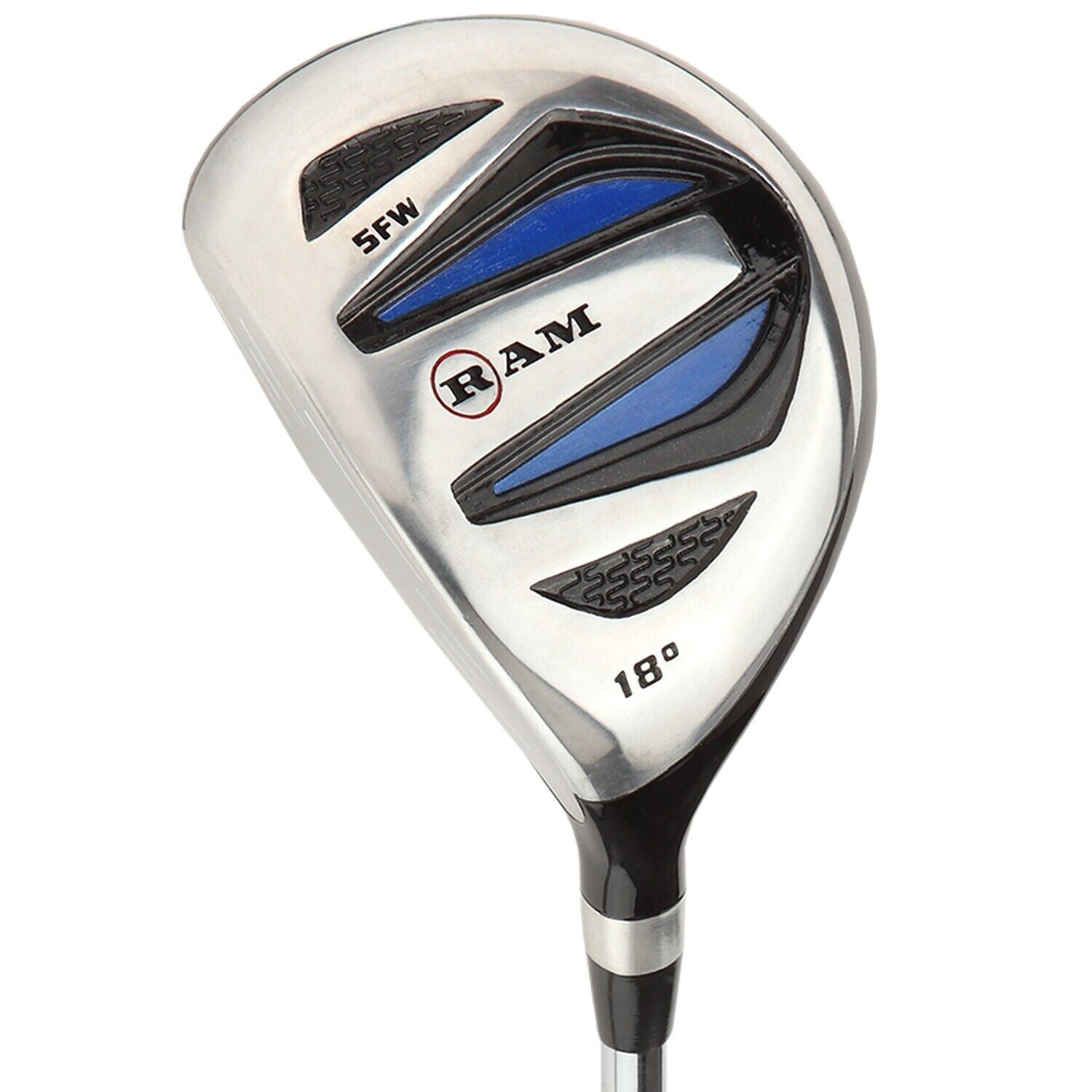 Ram Golf EZ3 Mens Steel Wood Set Lefty Driver 3 & 5 Wood -Headcovers Included