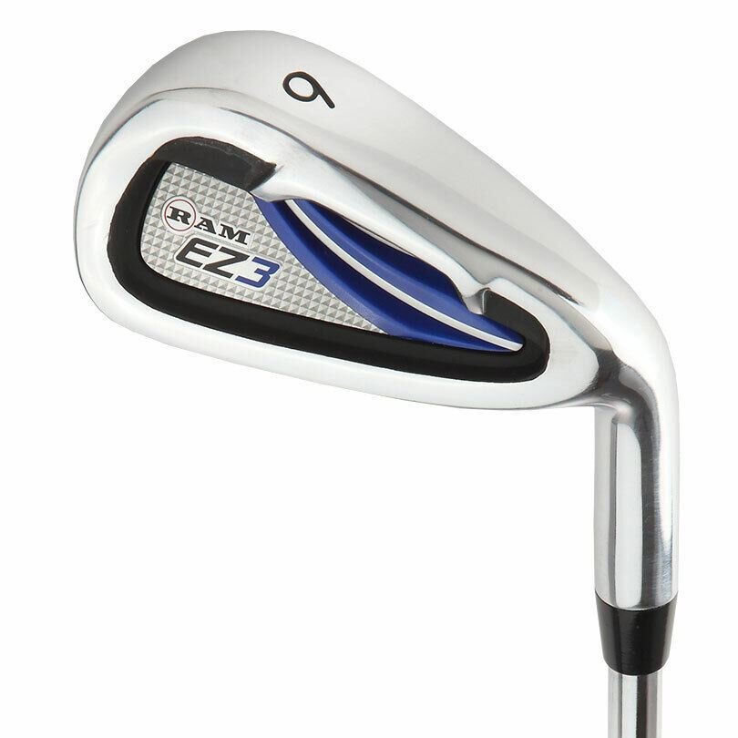 Ram Golf EZ3 Tall Mens +1" Golf Clubs Set with Stand Bag Graphite/Steel Shafts