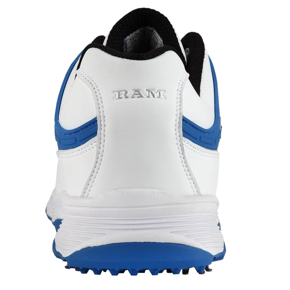 Ram Golf FX Tour Mens Waterproof Golf Shoes, White/Blue