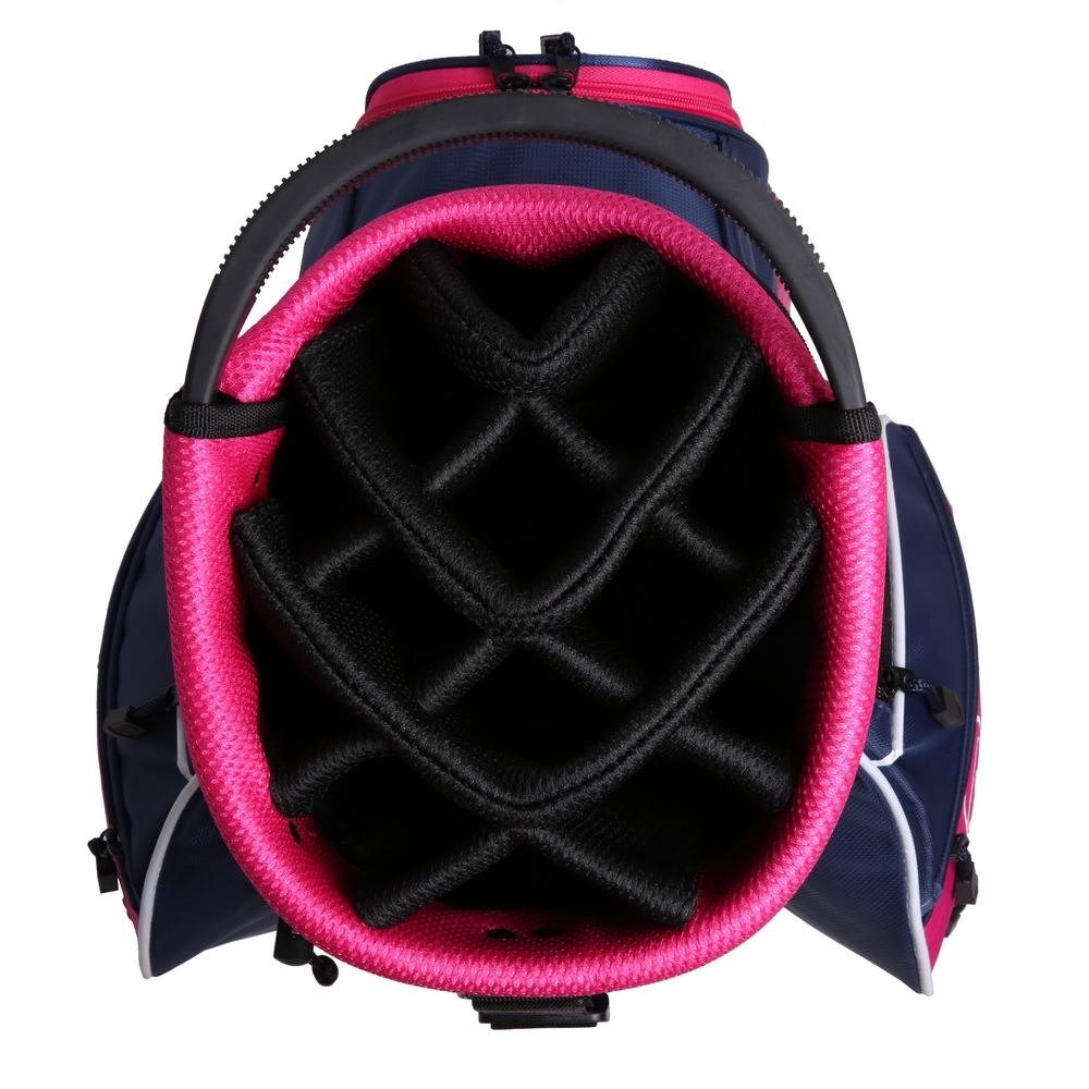 Ram Golf Lightweight Ladies Trolley Bag with 14 Way Dividers Top Blue/Pink/White