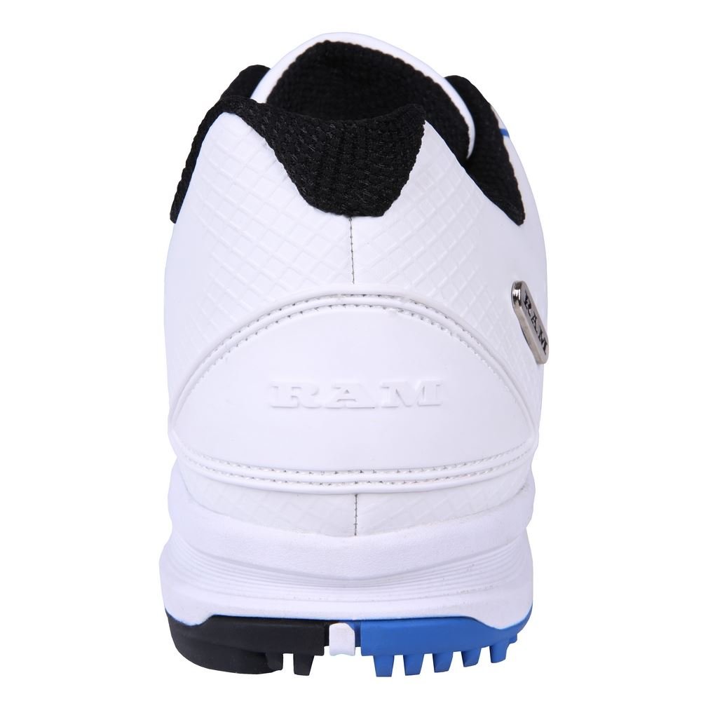 Ram Golf Player Waterproof Mens Golf Shoes - White / Blue