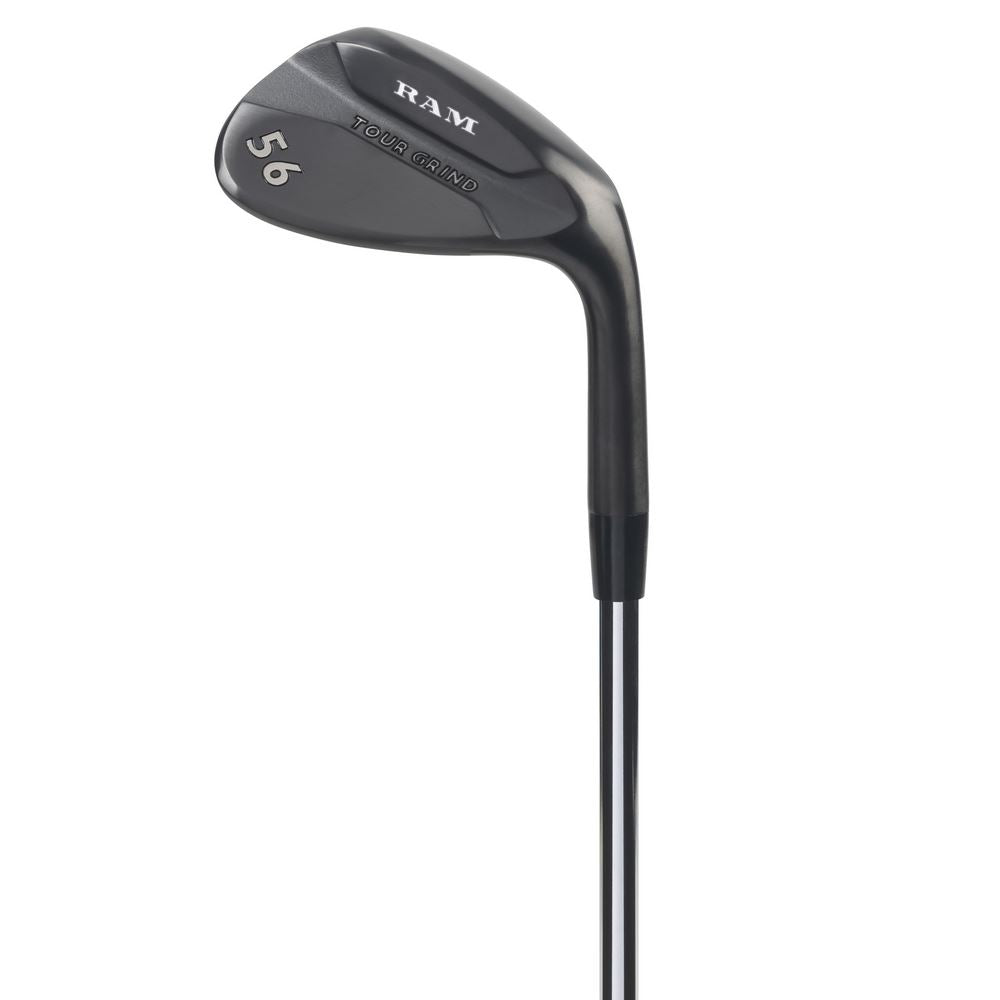 Ram Golf Tour Grind Milled Face Golf Wedge Set, Black, Mens Left Hand