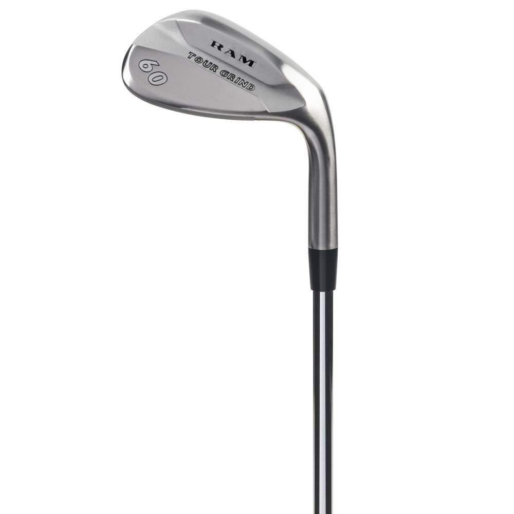 Ram Golf Tour Grind Milled Face Golf Wedge Set, Chrome, Mens Left Hand