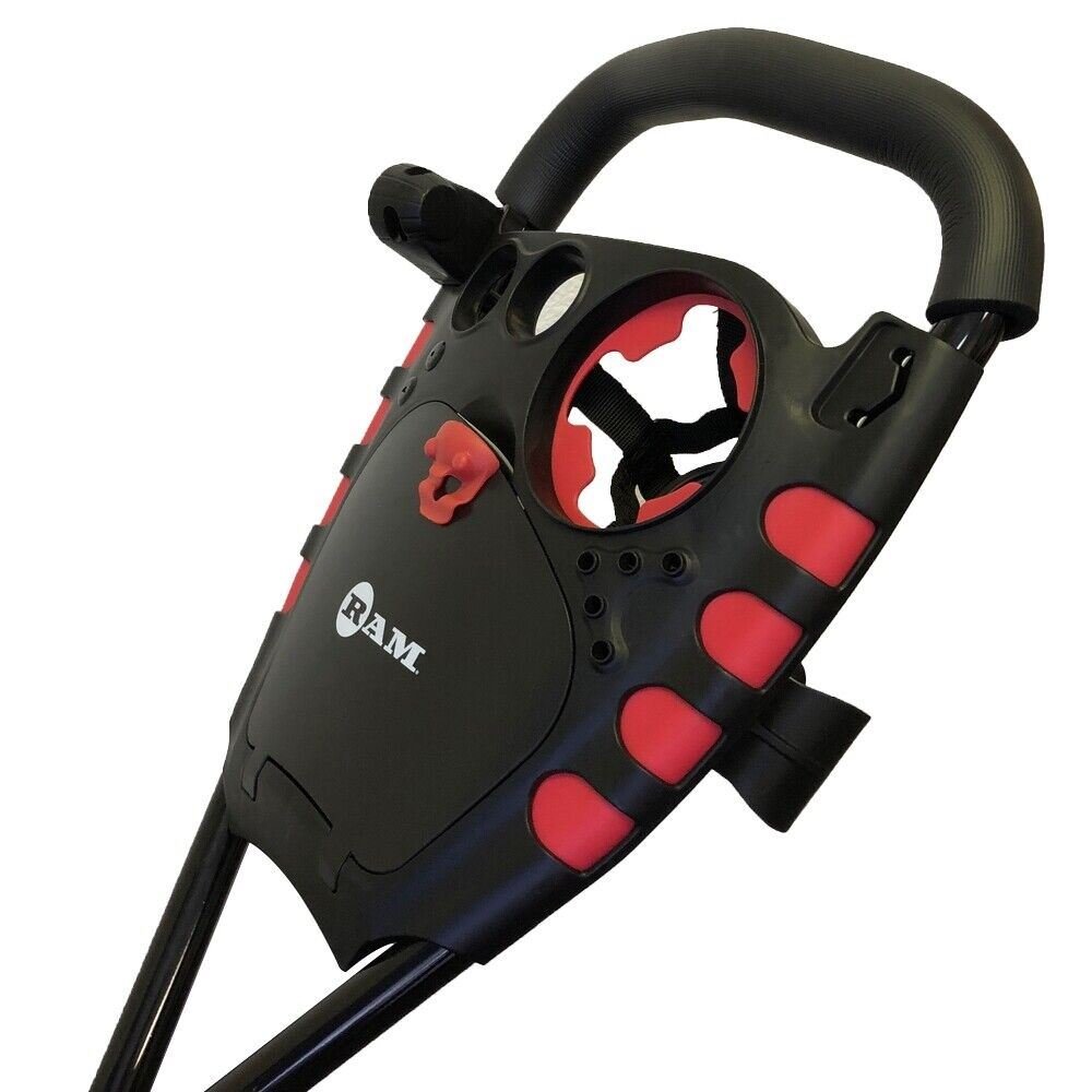 Ram Golf X-Pro Laser 3 Wheel Golf Pull Cart Trolley with Seat