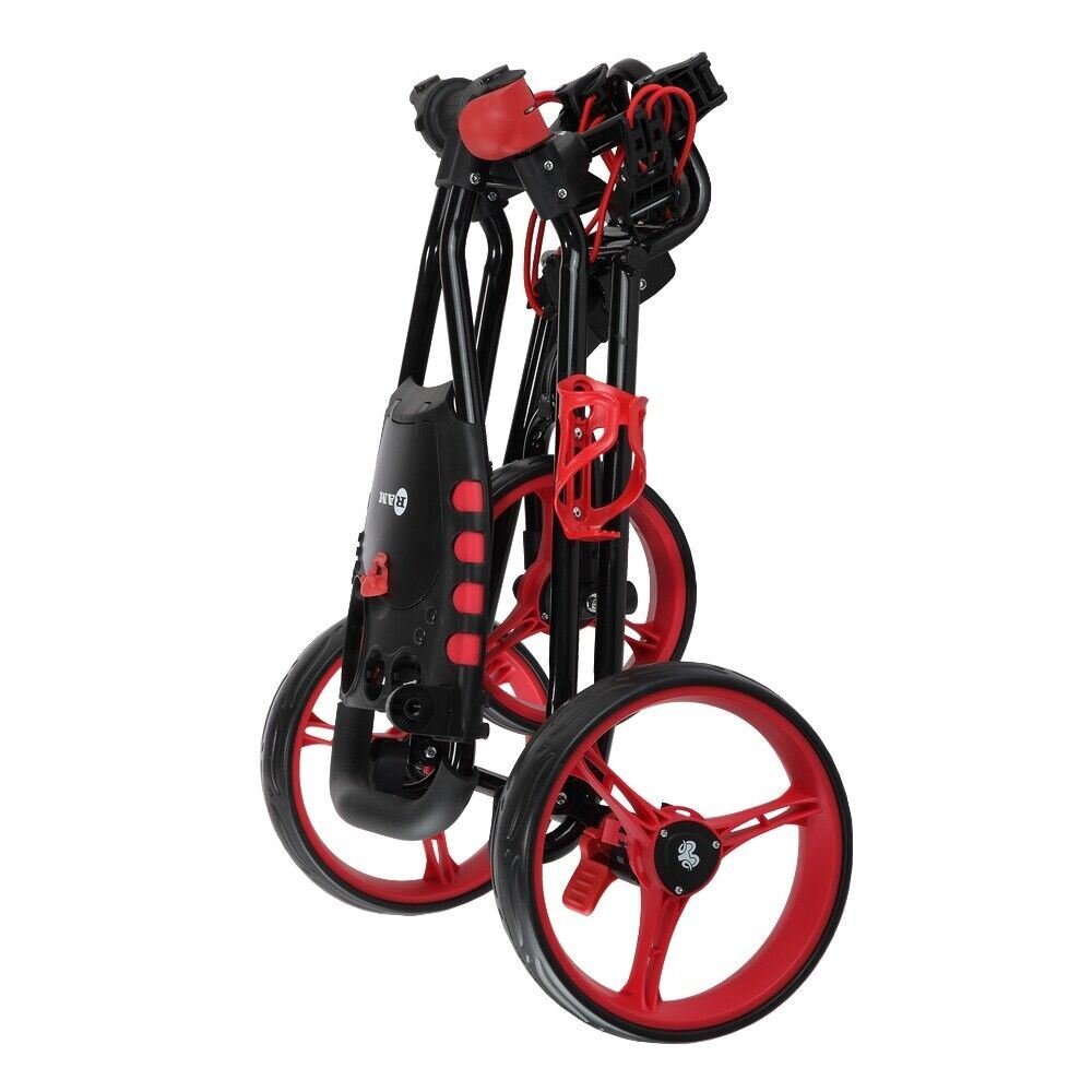 Ram Golf X-Pro Laser 3 Wheel Golf Pull Cart Trolley with Seat