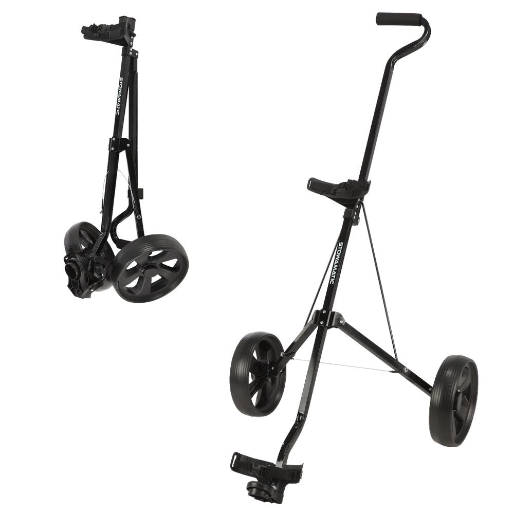 Stowamatic 2 Wheel Folding Push Pull Golf Trolley