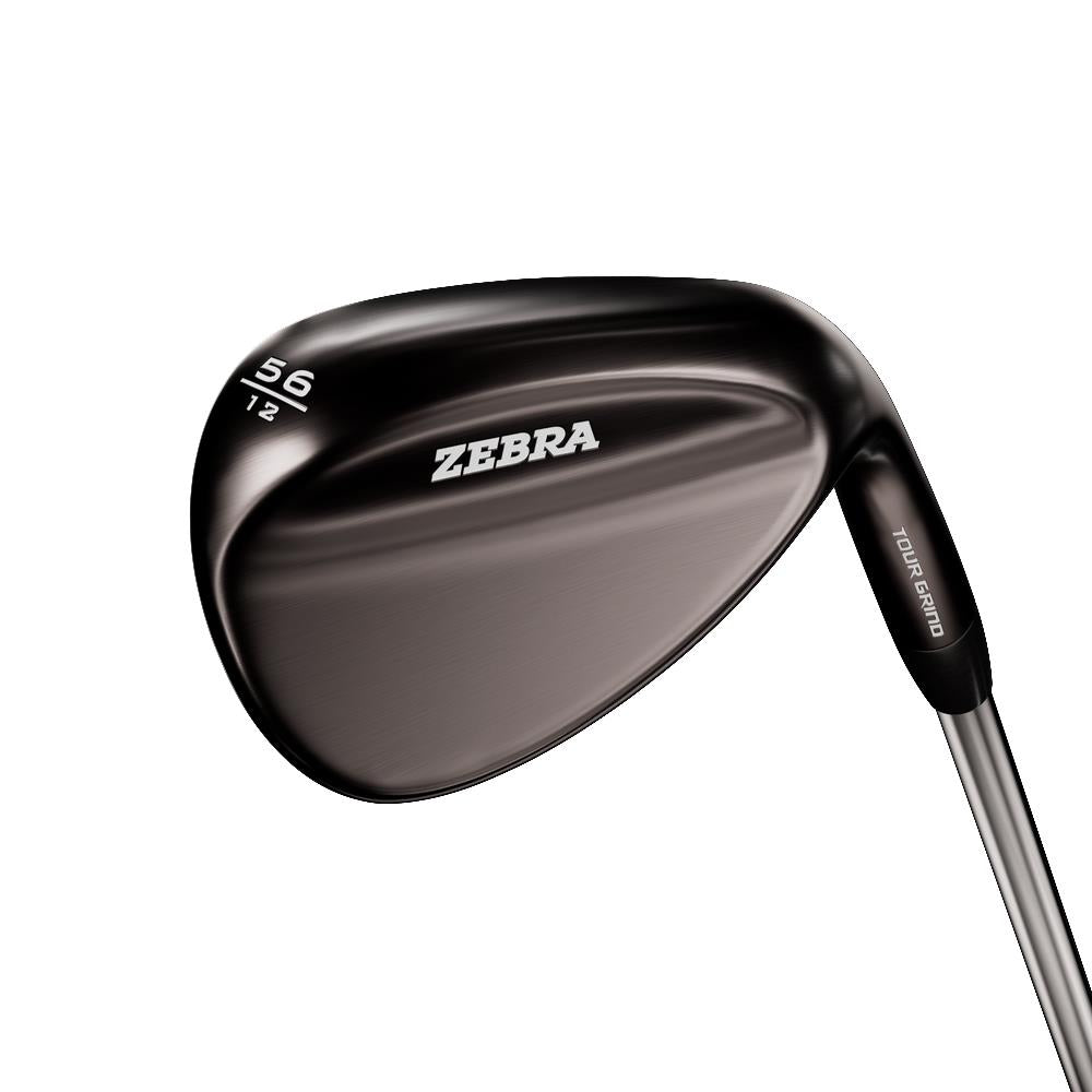 Zebra Golf Tour Grind Forged Black Wedge, Mens Right Hand