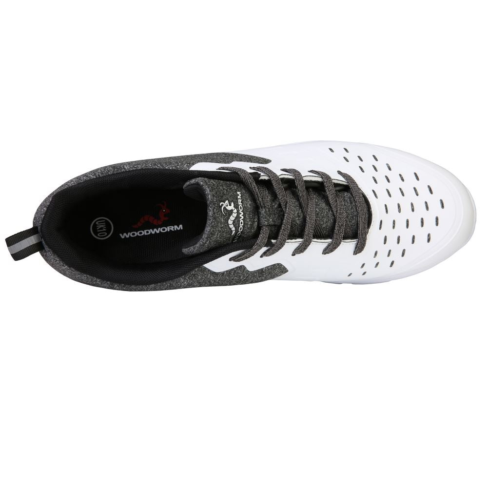 Woodworm Golf Sense Spikeless Golf Shoes, White/Black