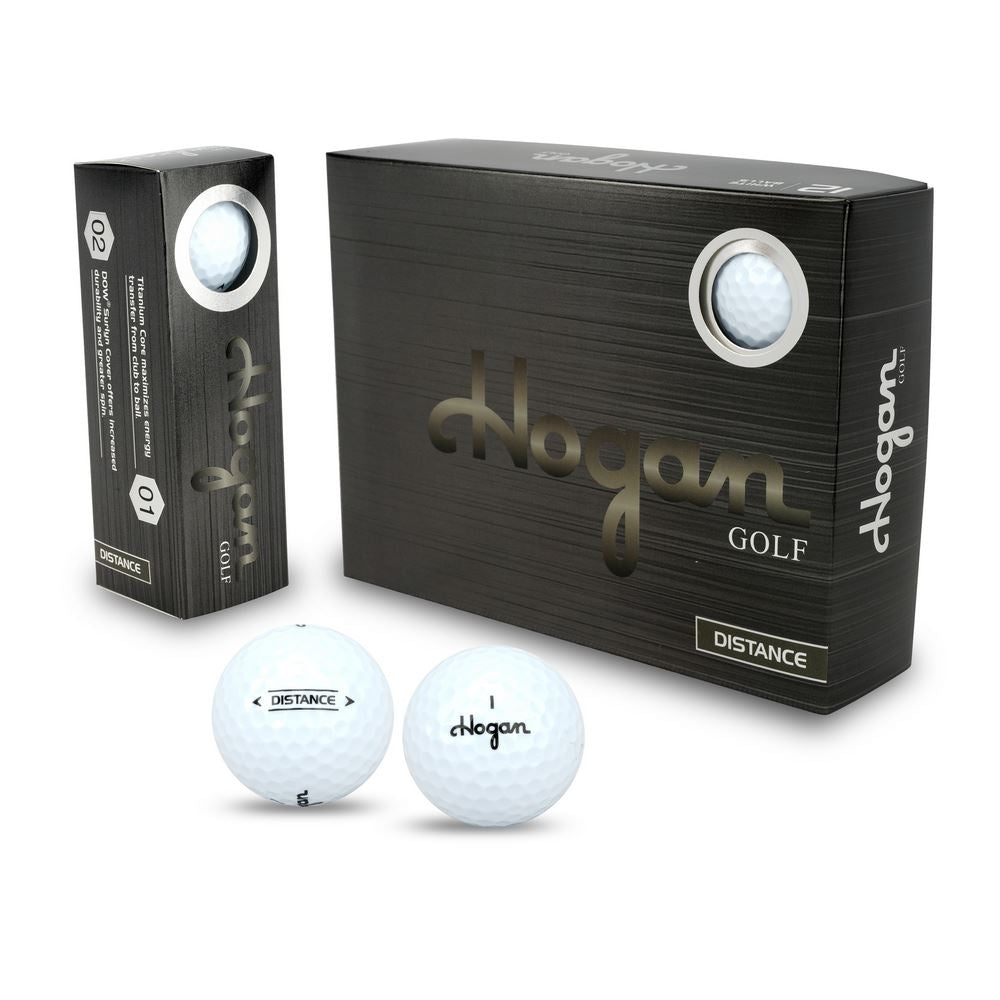 HOGAN Distance 2 Piece Golf Balls, 72 Pack