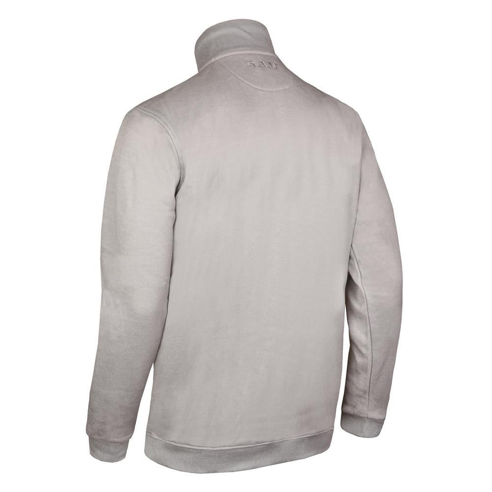 Ram Golf 1/4 Zip Pullover Sweater, Mens, Light Grey
