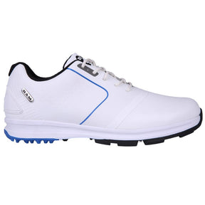 Ram Golf Player Waterproof Mens Golf Shoes - White / Blue