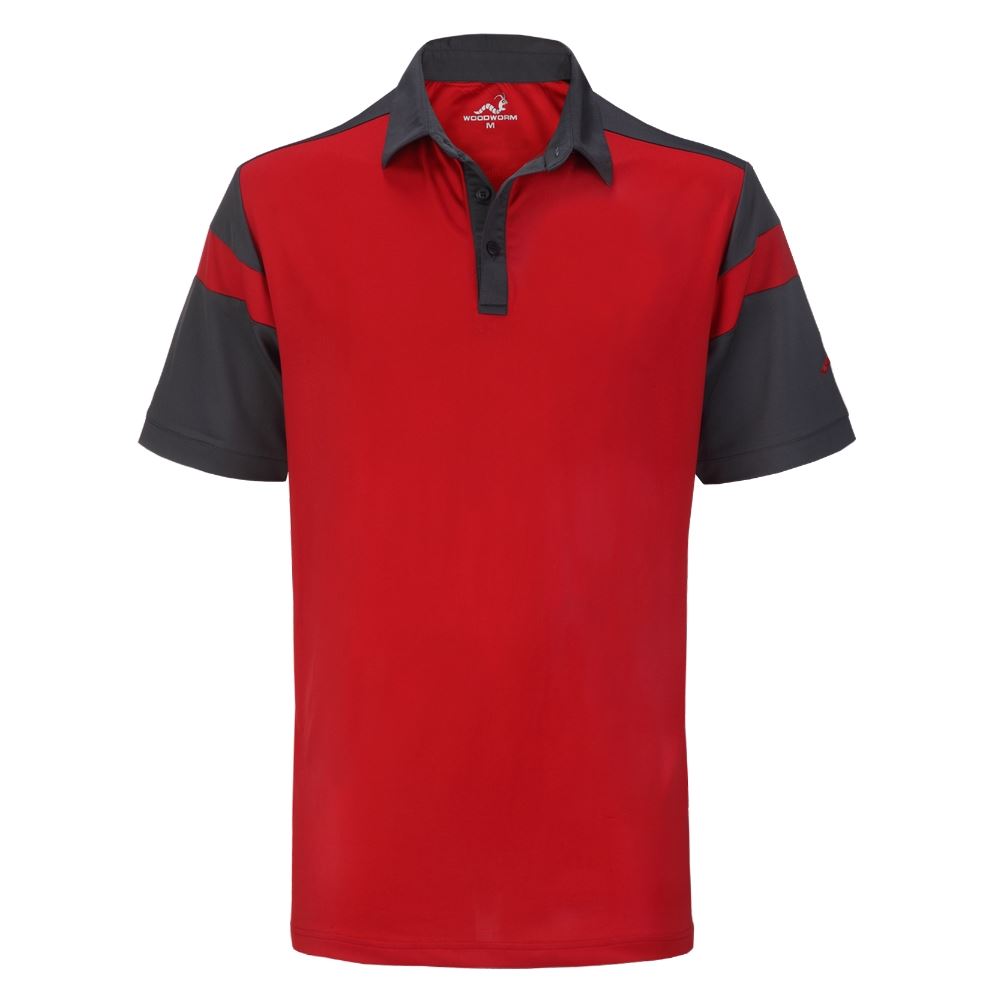 Woodworm Tour Performance V4 Mens Golf Polo Shirts 3 Pack