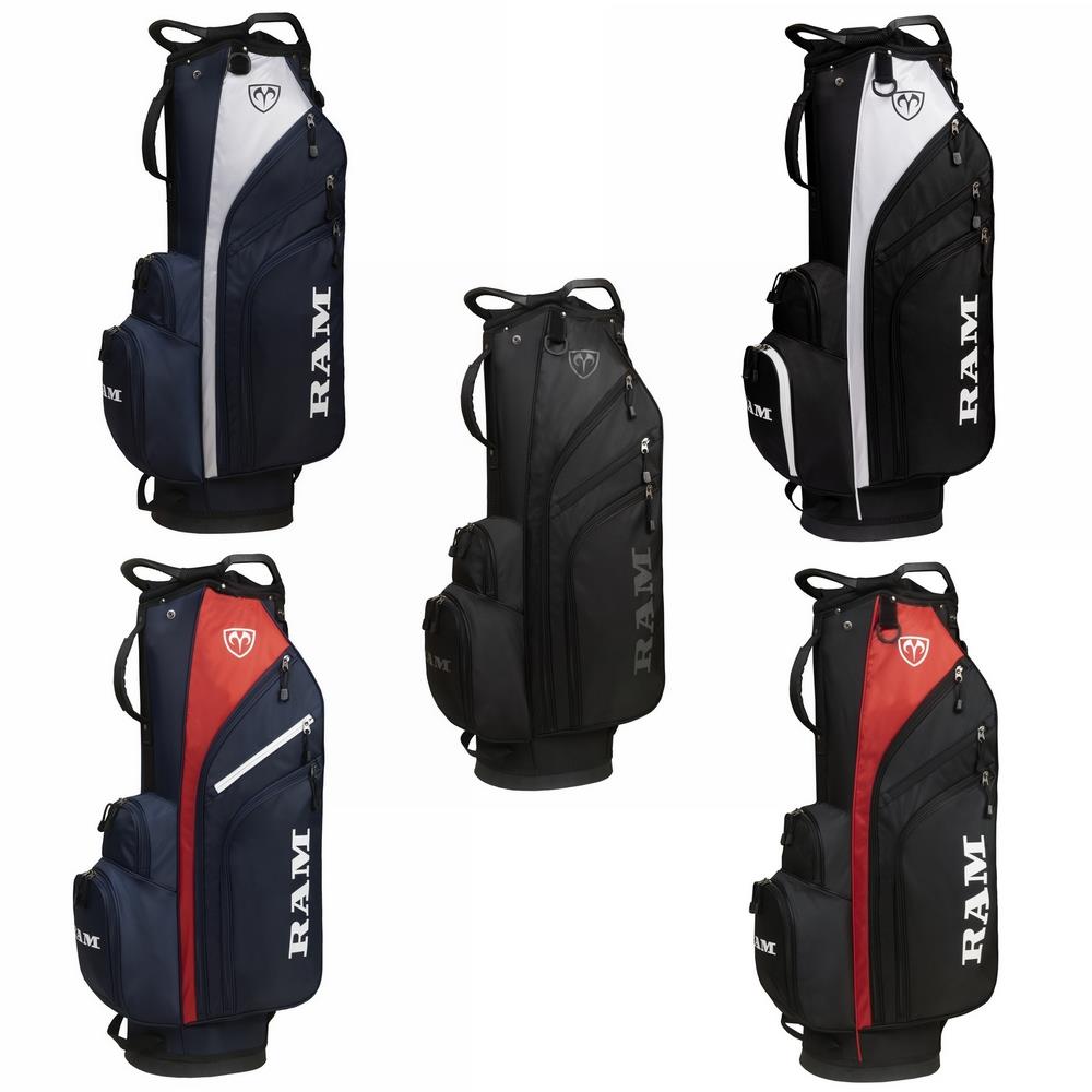 Ram 9” Golf Trolley Bag – Lightweight 7-Way Divider Bag