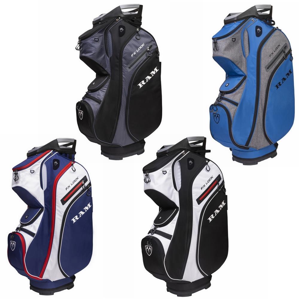 Ram Golf FX-LOCK Silent Trolley Bag with 14-Way Club-Locking Top
