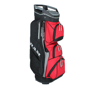 Ram Golf Deluxe Trolley Bag with 14 Full Length Dividers and Putter Slot