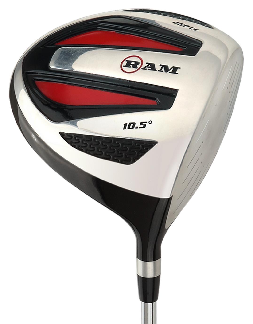Ram Golf SGS 460cc Driver Mens Right Hand Headcover Included Steel Shaft