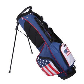 Prosimmon Golf DRK 7" Lightweight Golf Stand Bag with Dual Straps - USA Flag
