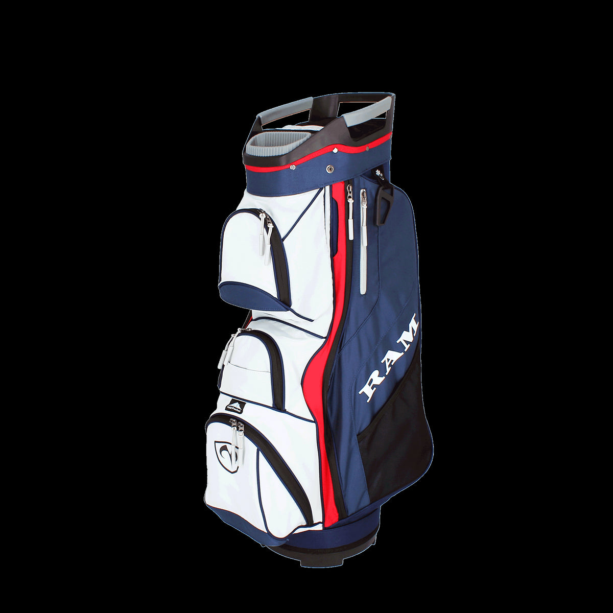 Ram Golf Deluxe Trolley Bag with 14 Full Length Dividers and Putter Slot