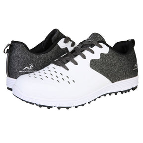 Woodworm Golf Sense Spikeless Golf Shoes, White/Black