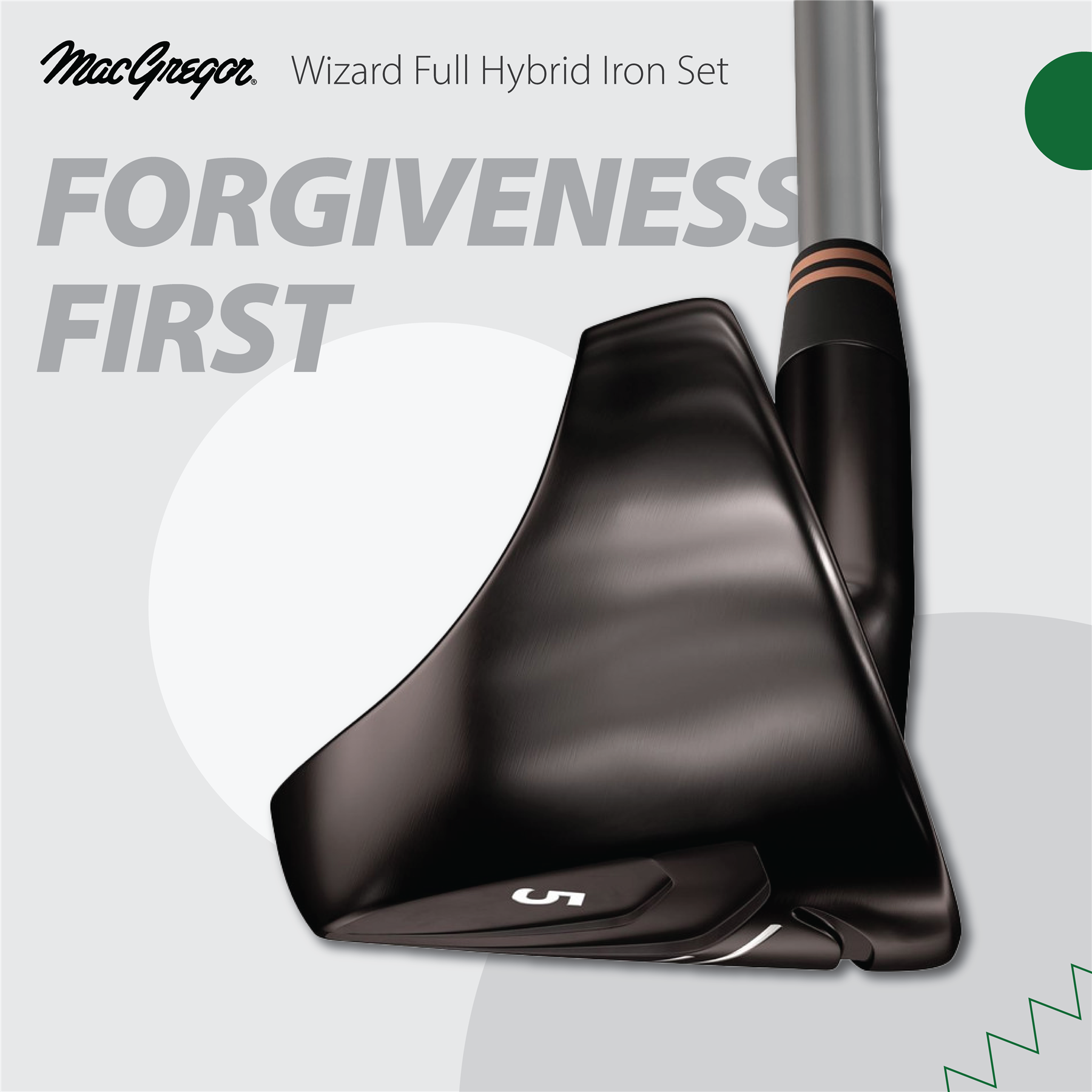 MacGregor Golf Wizard Hybrid Iron Set, Mens Right Hand