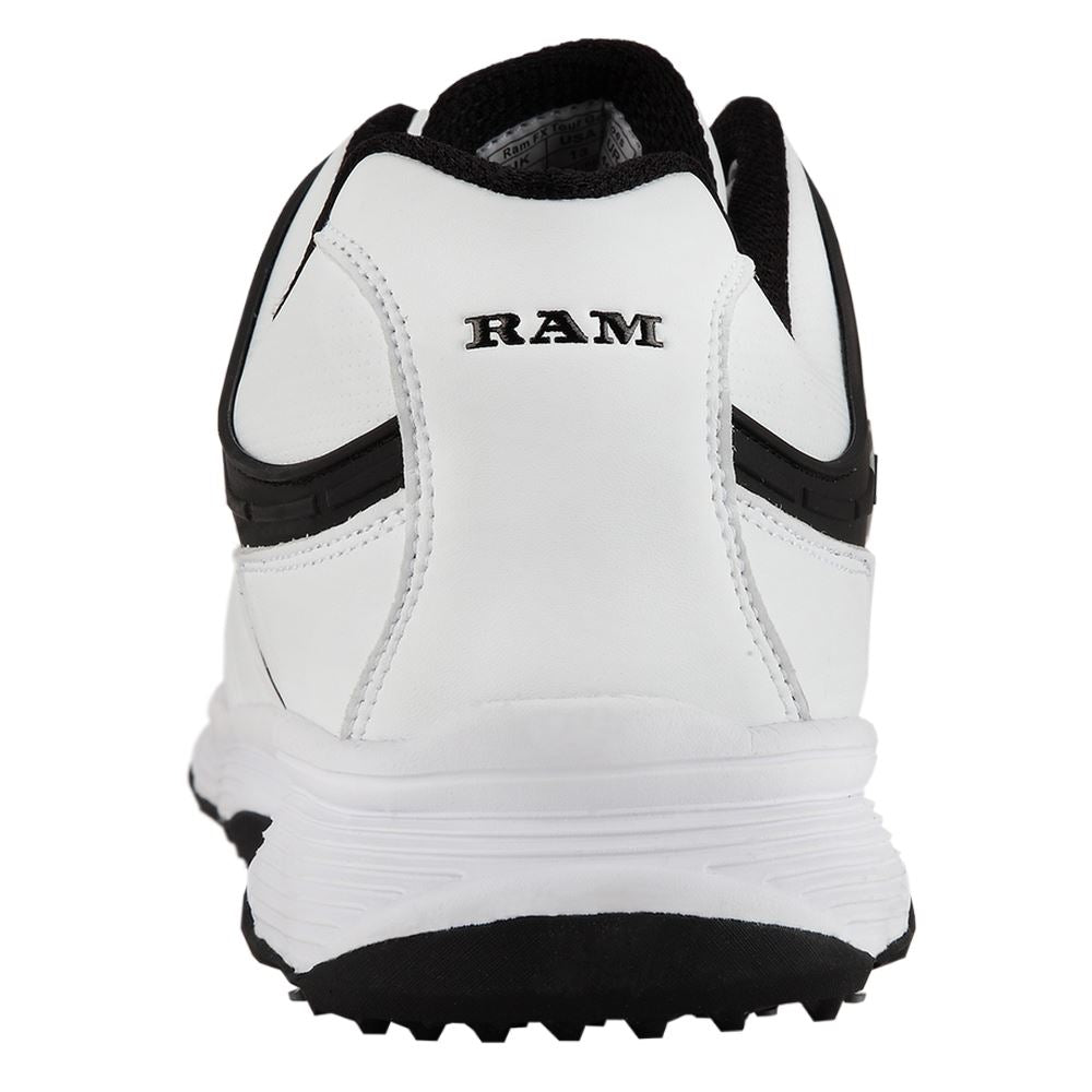 Ram Golf FX Tour Mens Waterproof Golf Shoes, White/Black