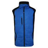 Woodworm Full Zip Padded Mens Gilet Golf Vest Blue