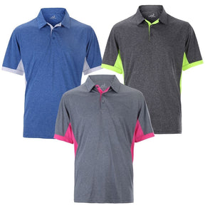 Woodworm Heather Golf Mens Golf Polo Shirts 3 Pack