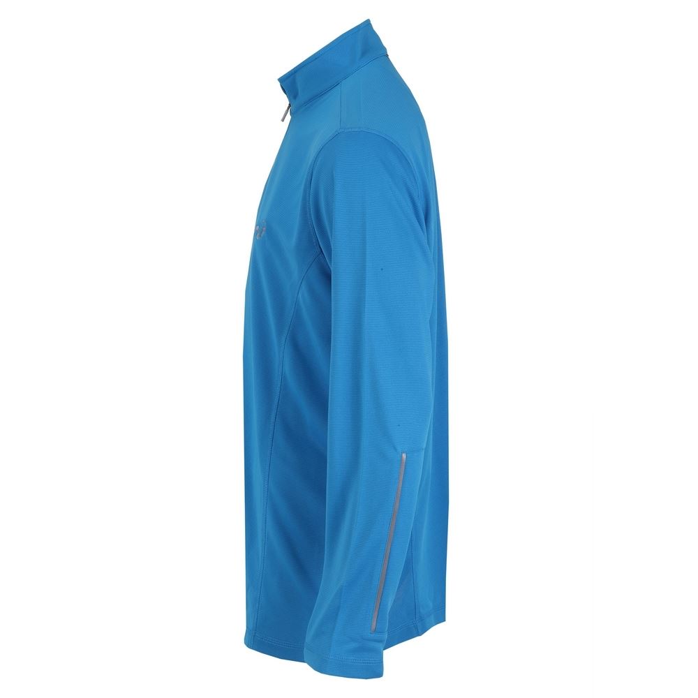 Woodworm 1/4 Zip Golf Pullover - Sky Blue / Silver