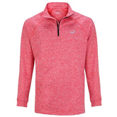 Woodworm Golf ¼ Zip Heather Pullover Sweater Red