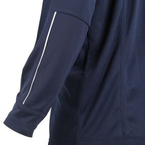 Woodworm Golf Mens 1/4 Zip Pullover Sweater Jumper, Navy/Red