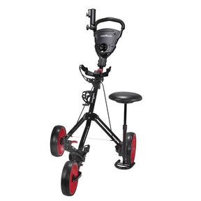 Caddymatic Golf X-TREME 3 Wheel Push/Pull Golf Trolley with Seat