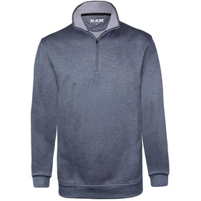 Ram Golf 1/4 Zip Pullover Sweater, Mens, Heather Blue